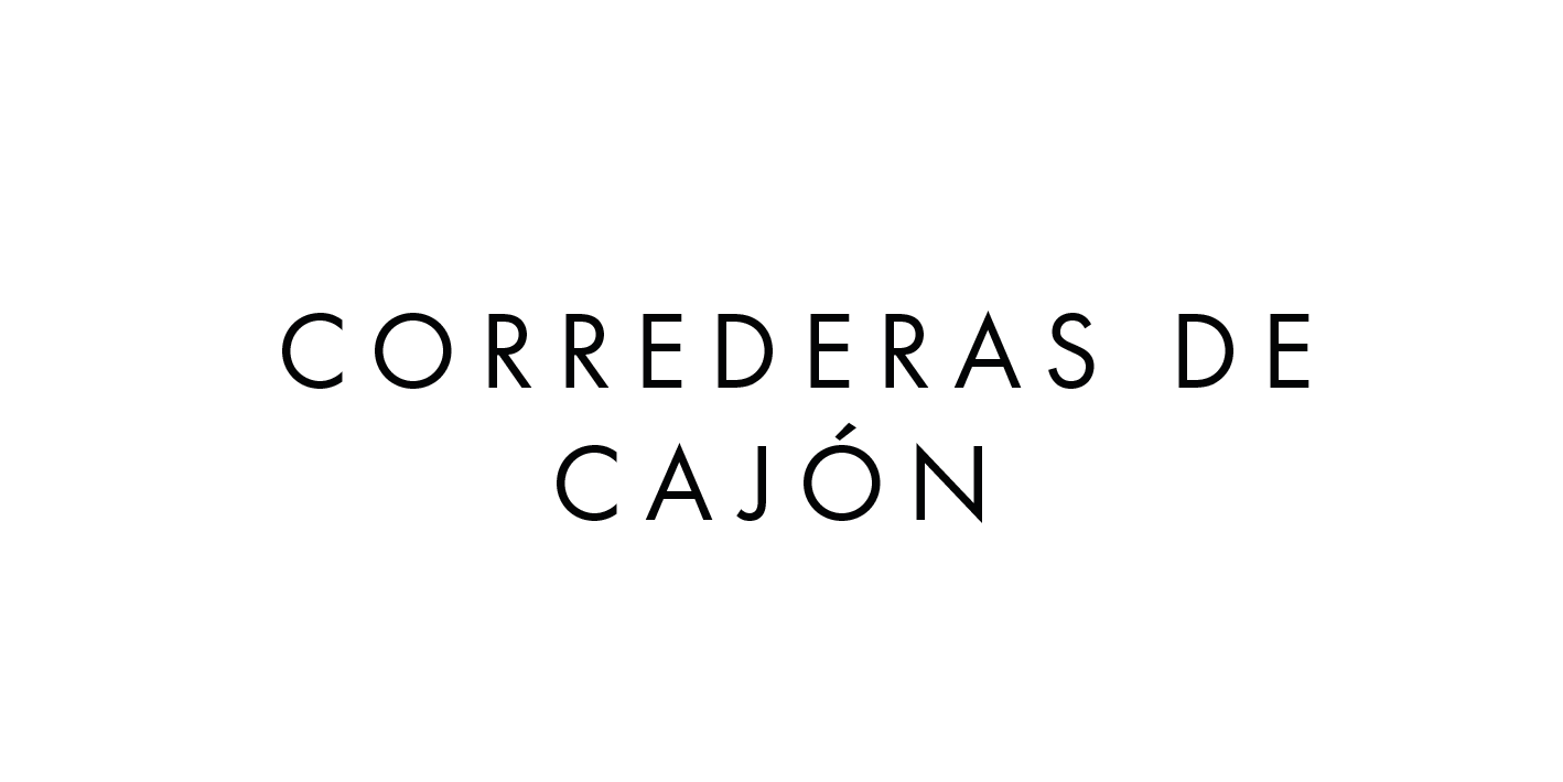  Correderas de cajón 